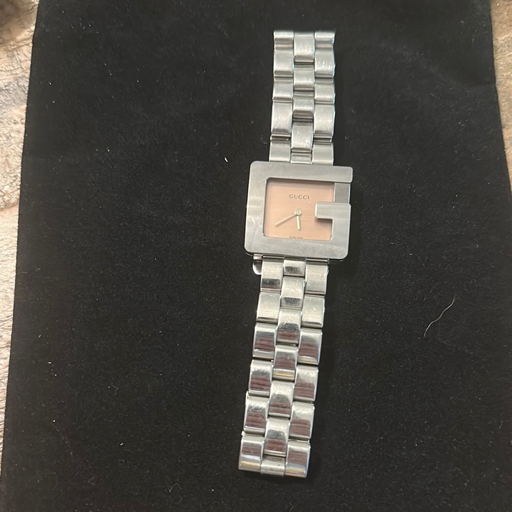 GUCCI G watch  3600J Pink Dial  26MM Stainless Steel Quartz Analog display - Picture 2 of 10